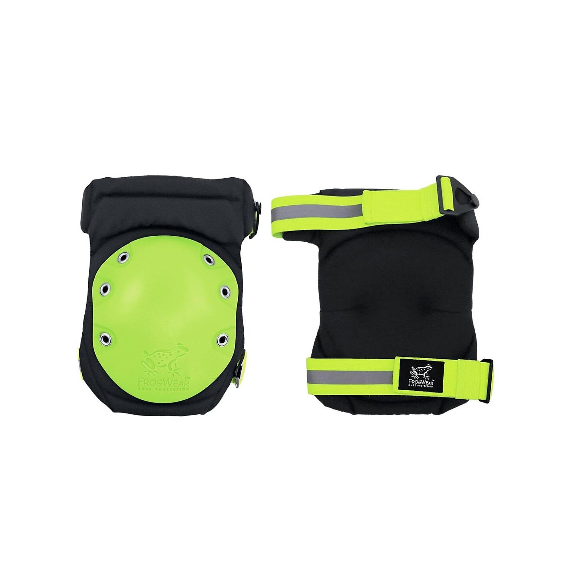FrogWear, Premium Hinged, Hi-Vis, Non-Marring Knee Pads, Included (qty.) 1 Color Yellow, Model# KP461N